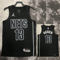 2022-23 NETS HARDEN #13 Black Top Quality Hot Pressing NBA Jersey (Trapeze Edition)