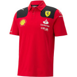 2023 Ferrari Red Polo Racing Suit (有领)