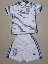 2023 Italy Away Kids Soccer Jersey a#d