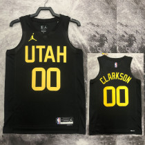2022-23 JAZZ CLARKSON #00 Black Top Quality Hot Pressing NBA Jersey (Trapeze Edition)