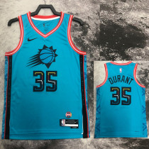 SUNS DURANT #35 Blue Top Quality Hot Pressing NBA Jersey