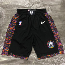 2019-20 NETS Black City Edition Top Quality NBA Pants(彩边)