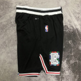 2022-23 Clippers Black City Edition Top Quality NBA Pants