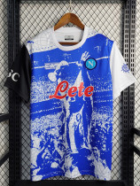 2023 Napoli Commemorative Edition Blue White Fans Soccer Jersey