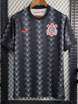 2023-24 Corinthians Black Fans Soccer Jersey