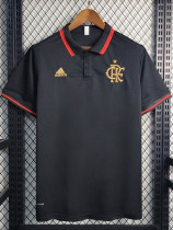 2021-23 Flamengo Black Classic Polo Short Sleeve