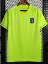 2023 Italy Fluorescent Green GoalKeeper Soccer Jersey
