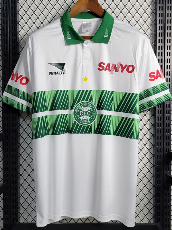 1997-1998 Coritiba White Retro Soccer Jersey