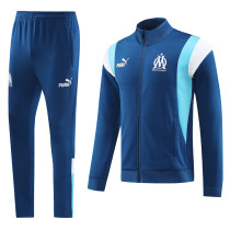 2023-24 Marseille Royal blue Jacket Tracksuit