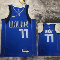 2022-23 Dallas Mavericks DONCIC #77 Blue Home Top Quality Hot Pressing NBA Jersey