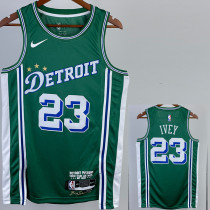 2022-23 Pistons IVEY #23 Green City Edition Top Quality Hot Pressing NBA Jersey