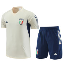 2023-24 Italy Beige Training Short Suit