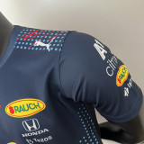 2023 F1 Red Bull Royal Blue Racing Suit (圆领广告版)