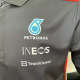 2023 F1 Mercedes Black Polo Racing Suit(有领)