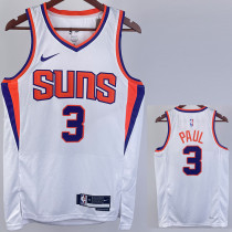 2022-23 SUNS PAUL #3 White Top Quality Hot Pressing NBA Jersey