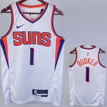2022-23 SUNS BOOKER #1 White Top Quality Hot Pressing NBA Jersey