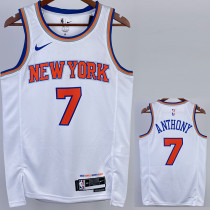 2022-23 KNICKS ANTHONY #7 White Top Quality Hot Pressing NBA Jersey