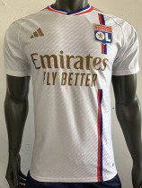 2023-24 Lyon Home Player Version Soccer Jersey