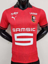 2023-24 Stade Rennais Home Player Version Soccer Jersey