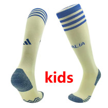 2023-24 Italy Yellow Kids Socks(儿童)