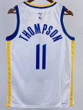 2022-23 WARRIORS THOMPSON #11 White Top Quality Hot Pressing NBA Jersey (V领)