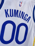 2022-23 WARRIORS KUMINGA #00 White Top Quality Hot Pressing NBA Jersey (V领)