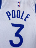 2022-23 WARRIORS POOLE #3 White Top Quality Hot Pressing NBA Jersey (V领)