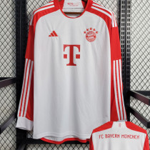 2023-24 Bayern Home Long Sleeve Soccer Jersey (长袖)