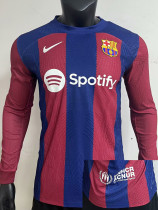 2023-24 BAR Home Long Sleeve Player Version Soccer Jersey (长袖球员)