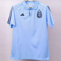 2023-24 Argentina Blue Polo Short Sleeve