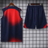 2023-24 PSG Red Tank top and shorts suit