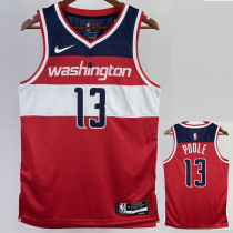 2022-23 Wizards POOLE #13 Red Top Quality Hot Pressing NBA Jersey