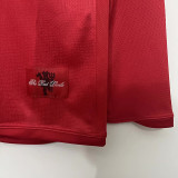 2007-2008 Man Utd home Red long sleeve Retro soccer jersey (长袖)(带胸前决赛字)