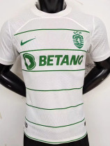 2023-24 Sporting Lisbon Away Player Version Soccer Jersey