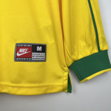 1998 Brazil Home Long Sleeve Retro Soccer Jersey (长袖)