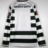 2001-2002 Sporting Lisbon Home Long Sleeve Retro Soccer Jersey (长袖)