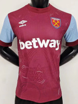 2023-24 West Ham Home Player Version Soccer Jersey