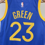 2022-23 WARRIORS GREEN #23 Blue Top Quality Hot Pressing NBA Jersey (V领)