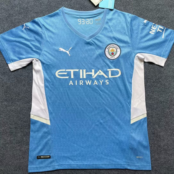 2021-22 Man City Home Fans Soccer Jersey