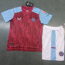 2023-24 Aston Villa Home Kids Soccer Jersey