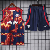 2023-24 RB Leipzig Red Blue Tank top and shorts suit