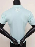 2023-24 Algeria Light Blue Player Version Polo Short Sleeve