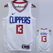 2022-23 Clippers GEORGE #13 White Top Quality Hot Pressing NBA Jersey