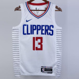 2022-23 Clippers GEORGE #13 White Top Quality Hot Pressing NBA Jersey