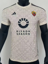 2023-24 Roma Away Player Version Soccer Jersey (Print RI..SE. ) (圆圈广告)