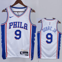 2022-23 76ERS OUBRE JR. #9 White Top Quality Hot Pressing NBA Jersey