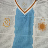 2022-23 Argentina Blue White Commemorative Edition Soccer Jersey (三星)