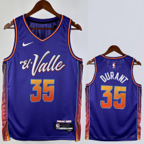 2023-24 SUNS DURANT #35 Purple City Edition Top Quality Hot Pressing NBA Jersey