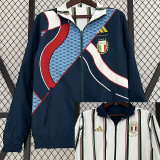 2023 Italy Dark green & White Double Sided Windbreaker (双面风衣)