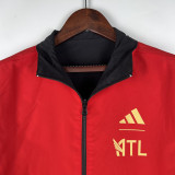 2023 Atlanta United Black & Red Double Sided Windbreaker (双面风衣)